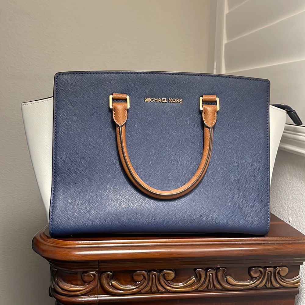 Michael Khors Selma medium Navy/Brown